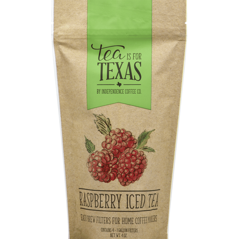 Tea is for Texas Iced Tea, Raspberry, Easy Brew Filters (4 each ...