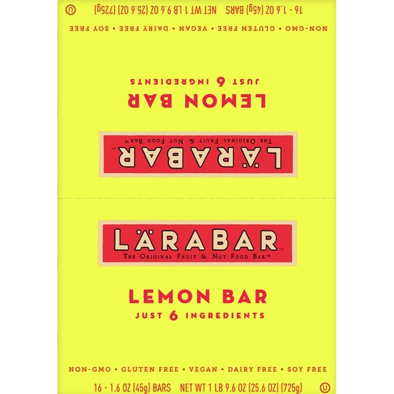 Larabar Fruit & Nut Bar, Lemon (16 each) - Instacart