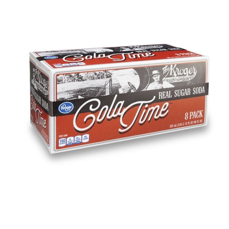 Kroger Cola Time Real Sugar Soda (8 ct) from Kroger Instacart