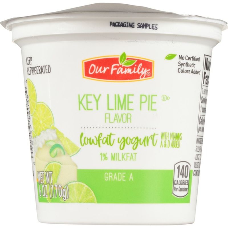 Our Family Key Lime Pie Lowfat Yogurt (6 oz) - Instacart