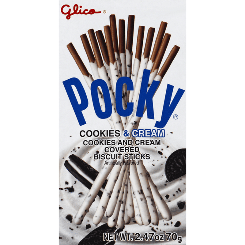 Pocky Biscuit Sticks, Cookies and Cream Covered (2.47 oz) - Instacart