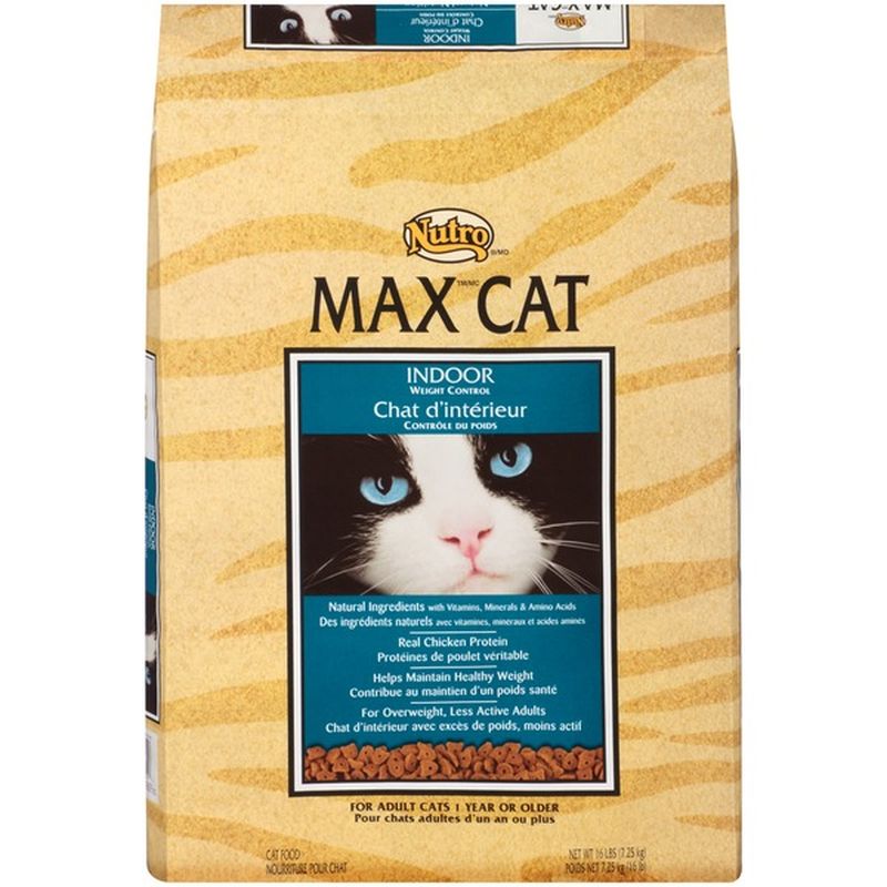 nutro max cat food indoor weight control