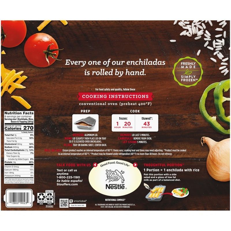 Stouffer's Party Size Chicken Enchiladas Frozen Meal (57 oz) from Smart