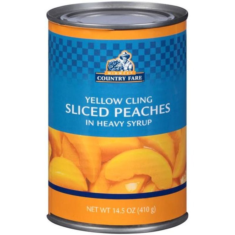 Midwest Country Fare Sliced Yellow Cling Peaches in Heavy Syrup