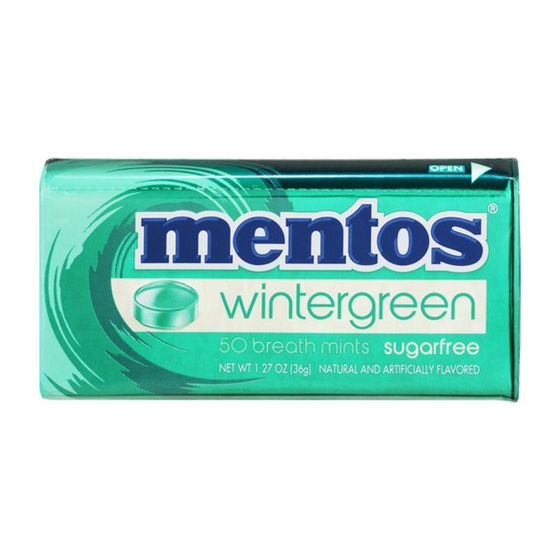 Mentos Breath Mints Sugarfree Wintergreen 50 CT (1.27 oz) Instacart