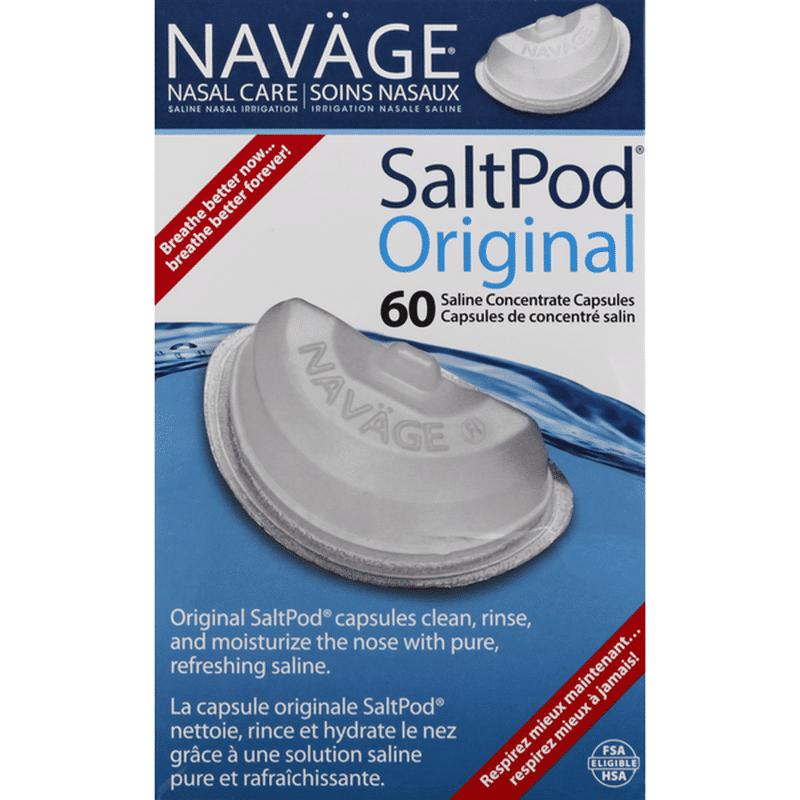 Navage Salt Pod, Original, Saline Concentrate Capsules (60 each