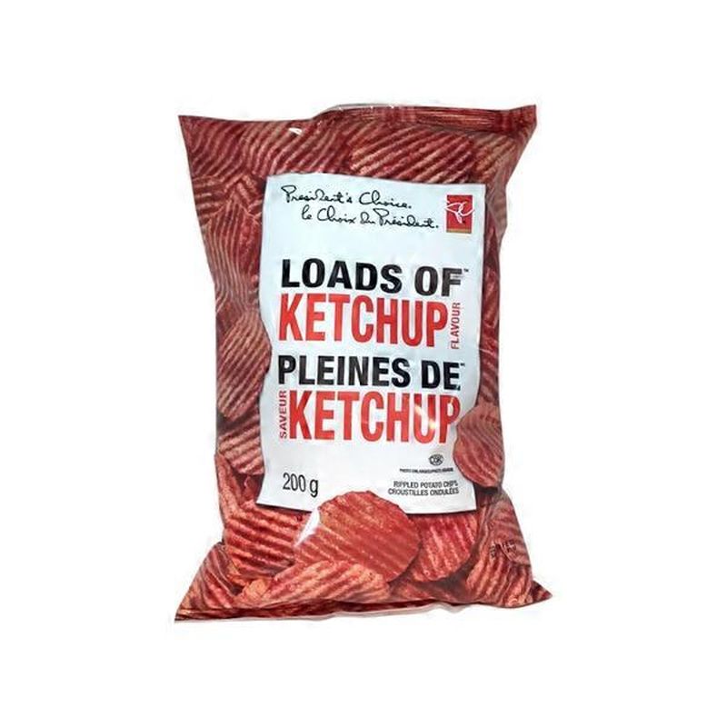 President's Choice Loads of Ketchup Potato Chips (200 g) Instacart