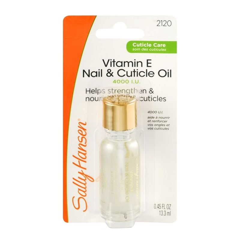 Sally Hansen Vitamin E Nail & Cuticle Oil 2120 (0.45 fl oz) Instacart