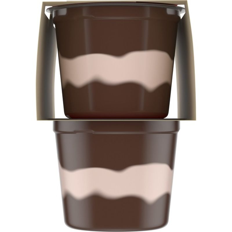 JellO Ready to Eat Chocolate Vanilla Swirl Pudding Cups (3.875 oz