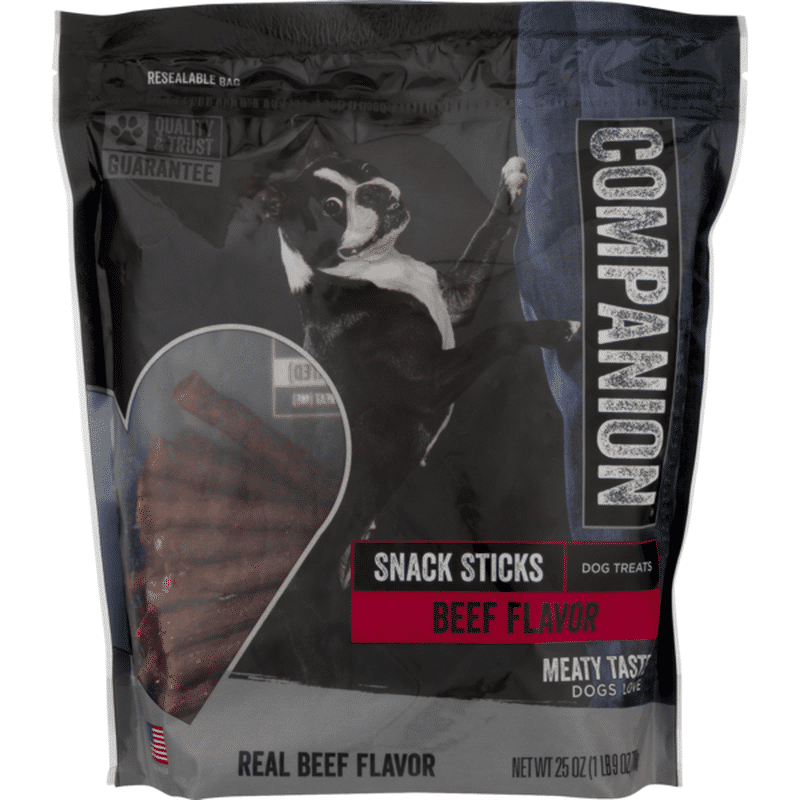 Companion Beef Flavor Snack Dog Sticks (25 oz) Instacart