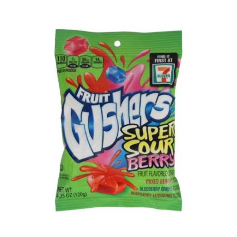 Fruit Gushers Fruit Snacks, Super Sour Berry (4.25 Oz) - Instacart