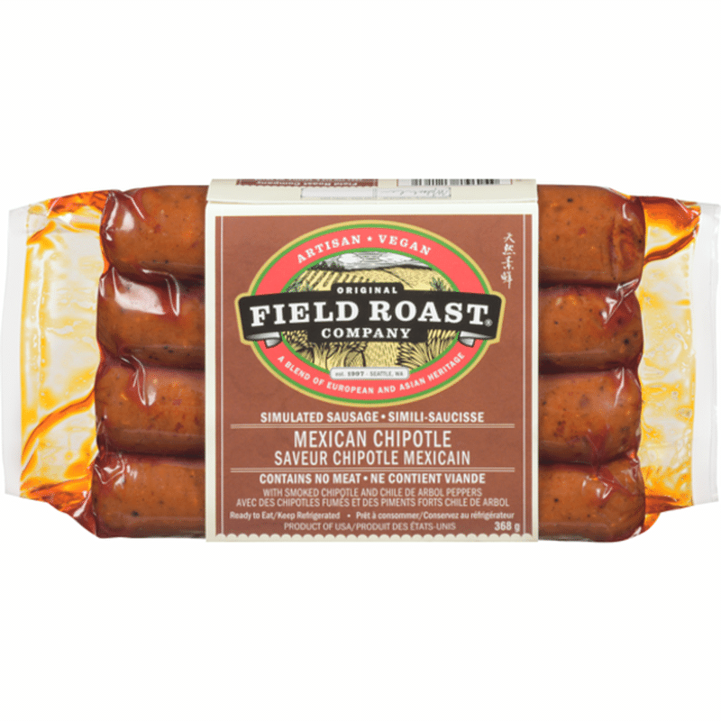 Field Roast Sausages, Spicy Mexican Chipotle, PlantBased (12.95 oz) Instacart