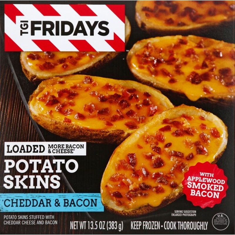 Tgi Fridays Cheddar And Bacon Loaded Potato Skins 135 Oz From Kroger Instacart 4455