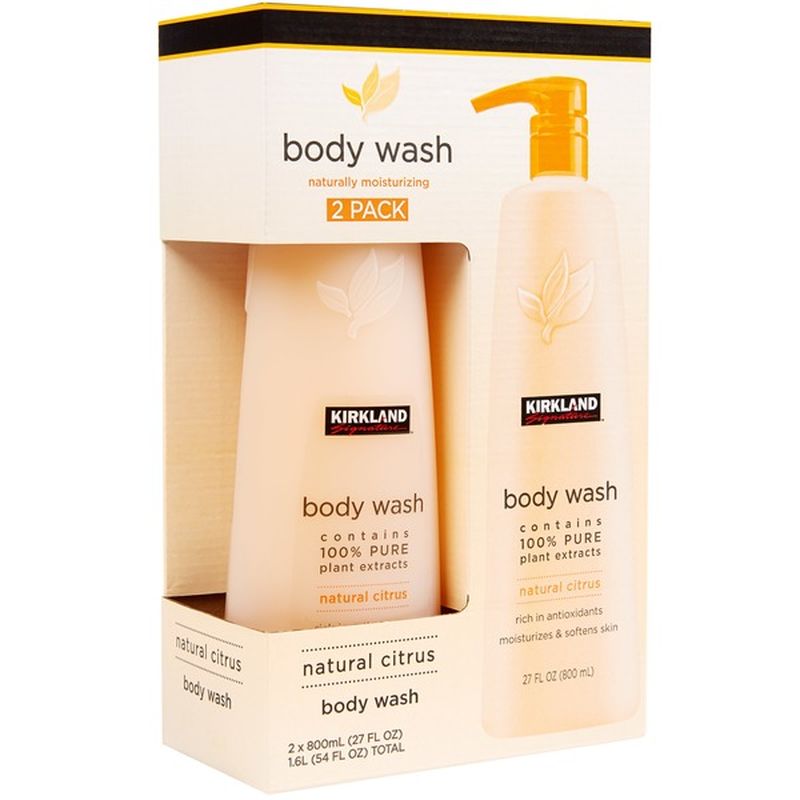 Kirkland Signature Natural Citrus Body Wash, 2 x 27 oz (27 oz) Instacart