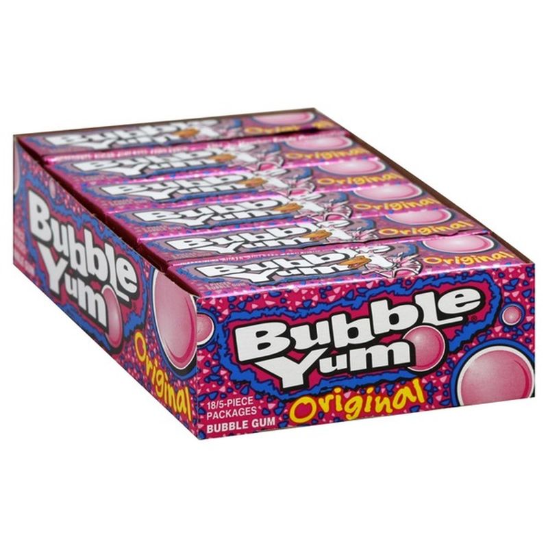 Bubble Yum Bubble Gum Original 18 Each Instacart