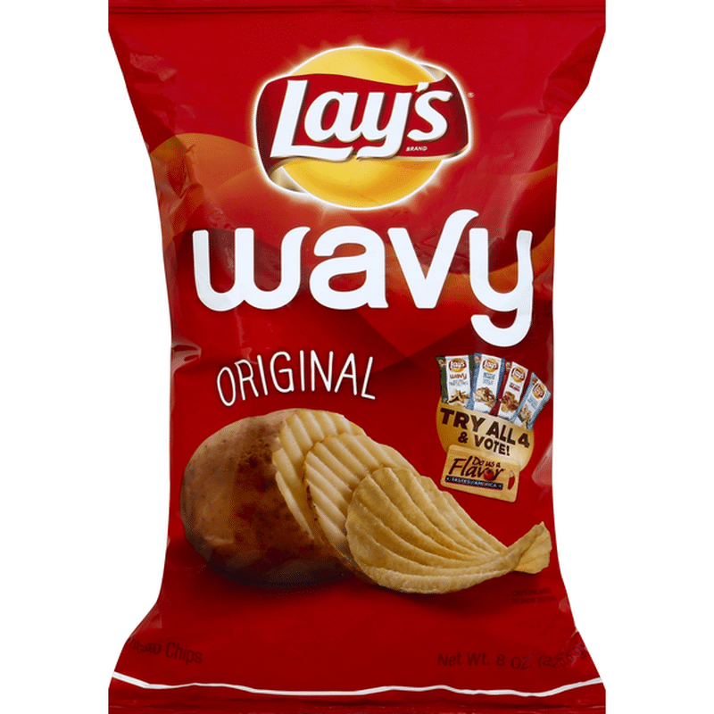 Lay's Wavy Original Potato Chips (8 oz) - Instacart