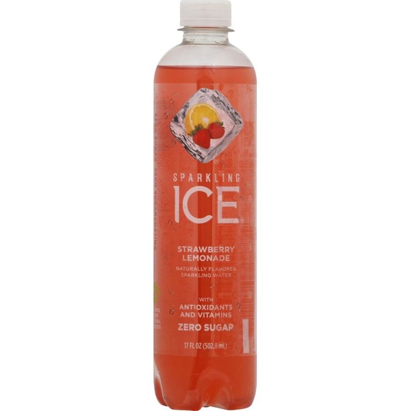 Sparkling ICE Sparkling Water, Zero Sugar, Strawberry Lemonade (17 fl ...