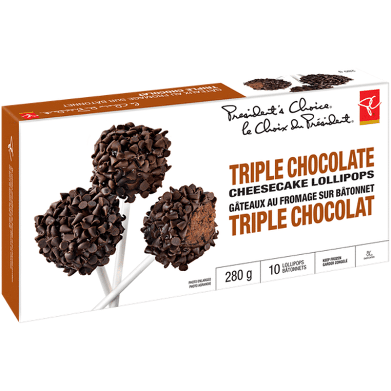 President's Choice Chocolate Cheesecake Lollipops