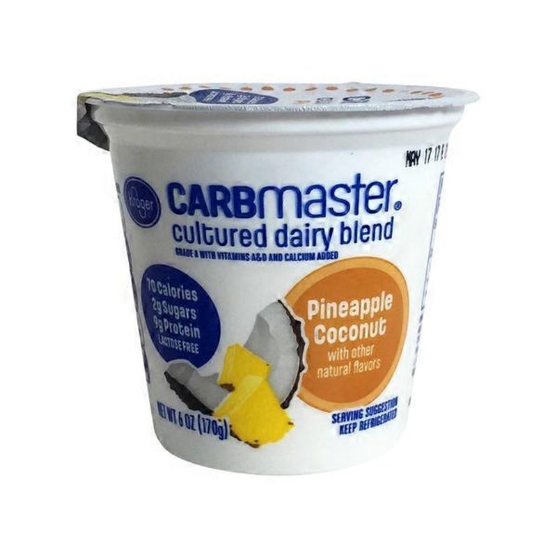 Kroger Carbmaster Pineapple Coconut Yogurt (6 oz) Instacart