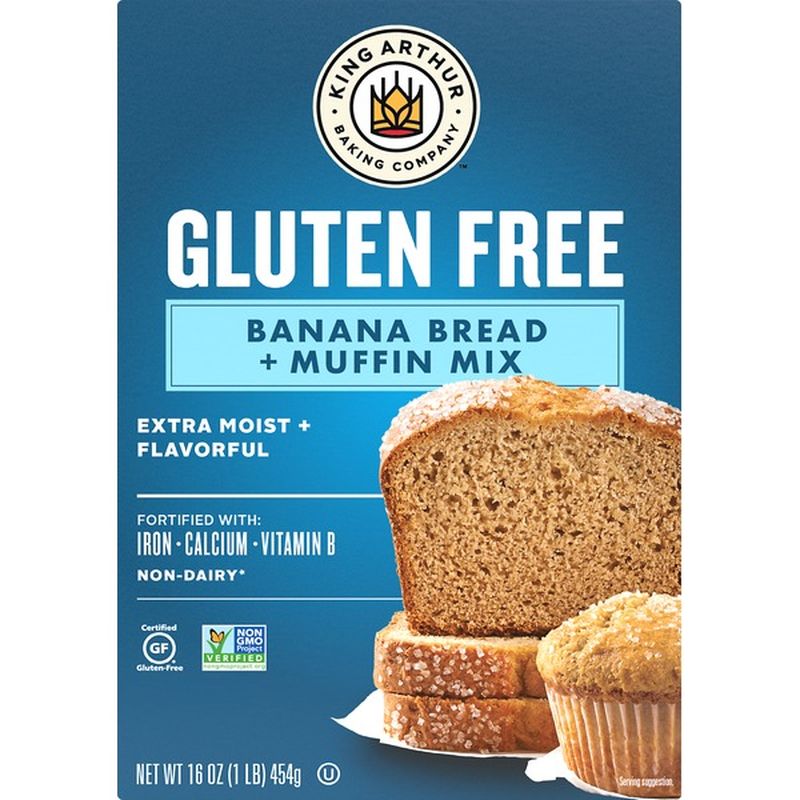 King Arthur Baking Banana Bread + Muffin Mix, Gluten Free (16 oz) from