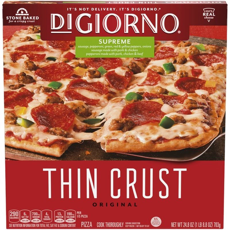 Digiorno Original Thin Crust Supreme Frozen Pizza 2482 Oz From Fred Meyer Instacart