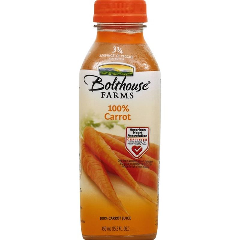 Bolthouse Farms 100% Carrot Juice (15.2 fl oz) - Instacart