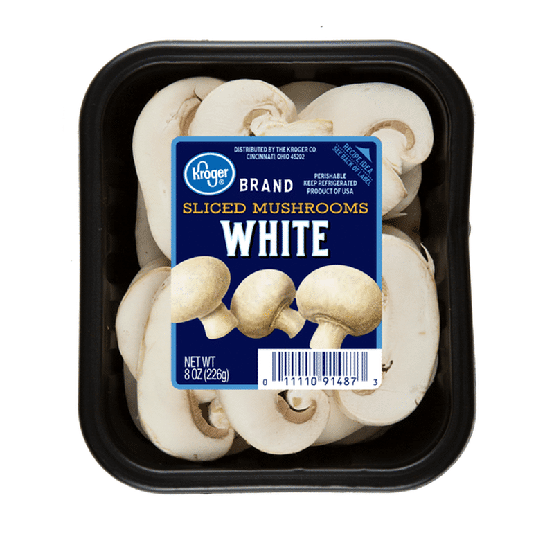 Kroger Fresh Selections White Sliced Mushrooms (8 oz) - Instacart