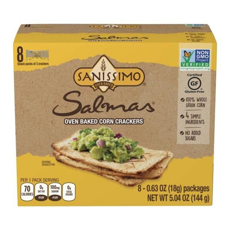 Sanissimo Salmas Oven Baked Corn Crackers (5.1 oz) Instacart