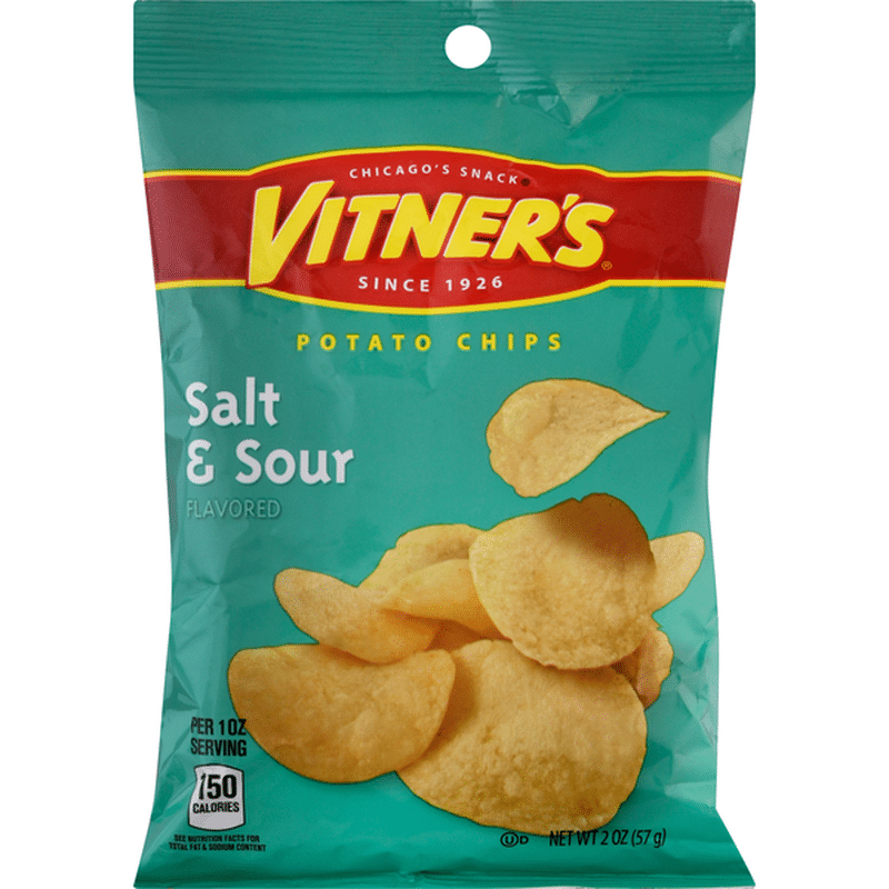 Vitner's Potato Chips, Salt & Sour (2 oz) Instacart