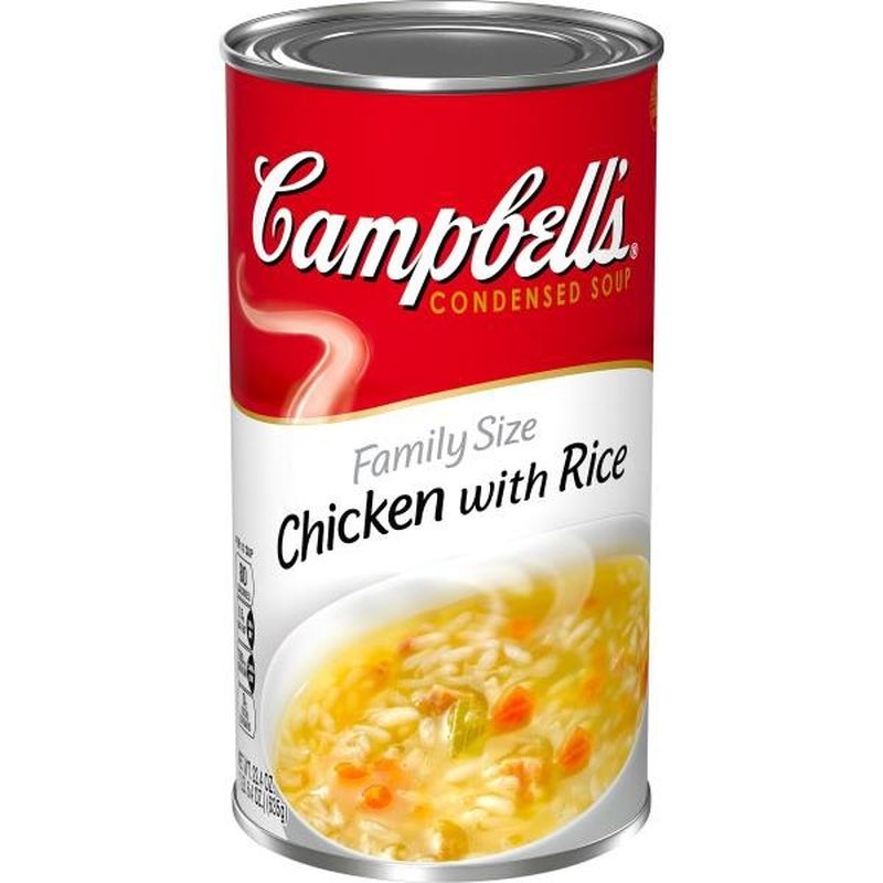 Campbell's® Chicken with Rice Condensed Soup, Family Size (22.4 oz ...