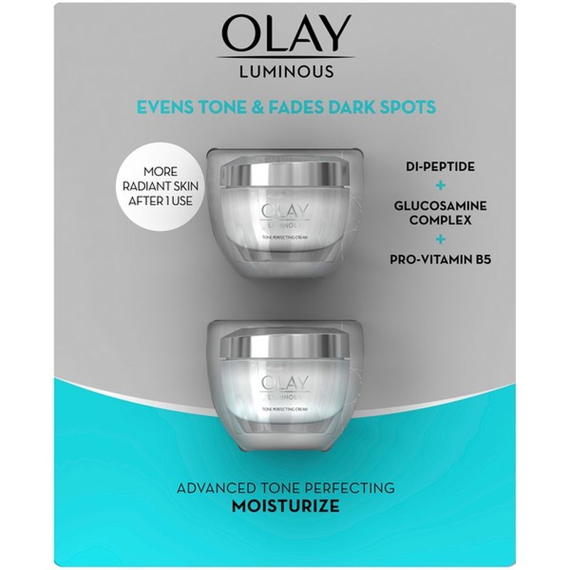 Olay Luminous Tone Perfecting Cream 1 7 Oz Instacart