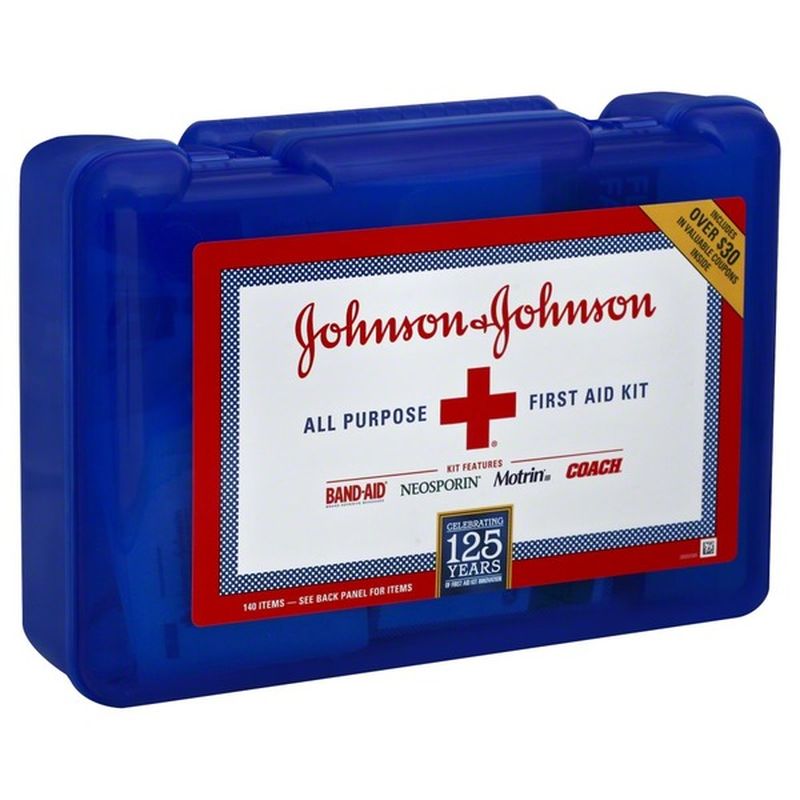 Johnson & Johnson All Purpose First Aid Kit, Case (1 each) Instacart