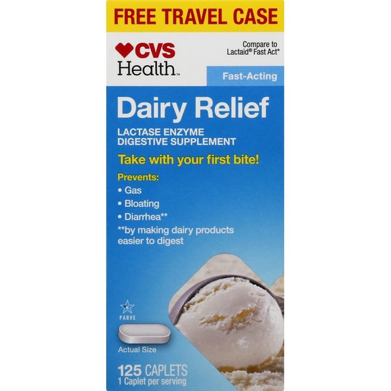 CVS Health Dairy Relief, Caplets (125 each) Instacart