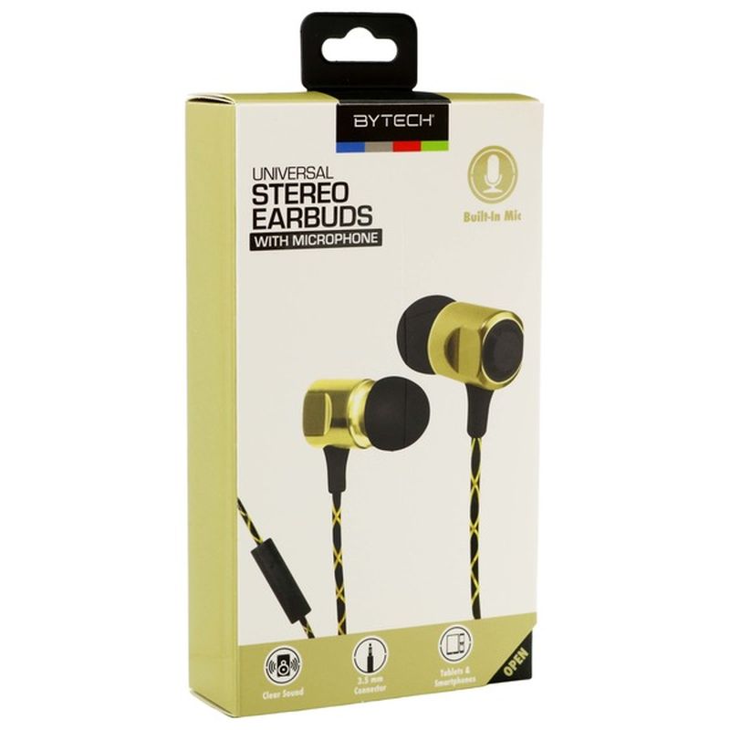 Bytech Stereo Earbuds with Microphone