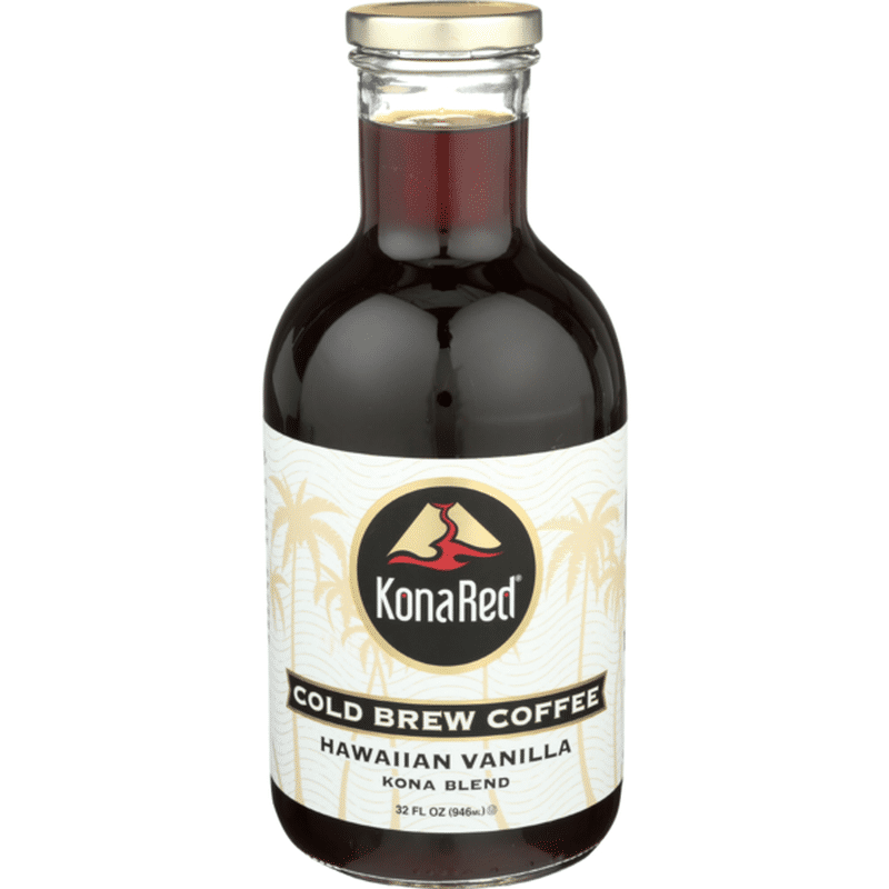 KonaRed Cold Brew Coffee Hawaiian Vanilla (32 fl oz) Instacart