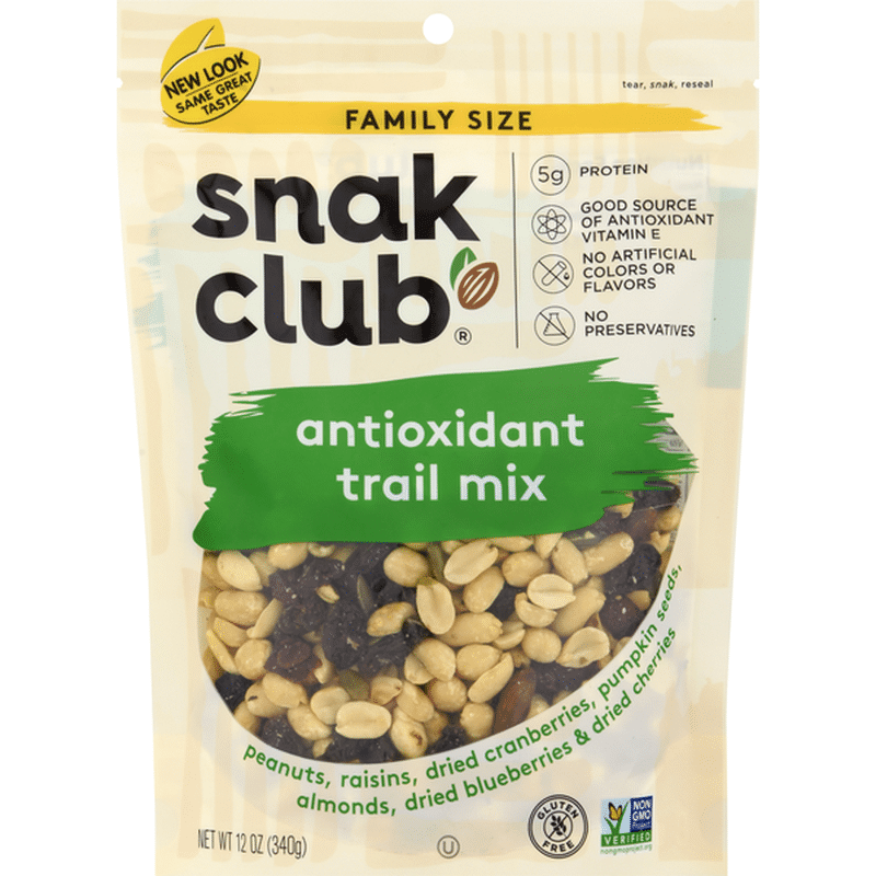 Snak Club Trail Mix, Antioxidant, Family Size (12 oz) Instacart