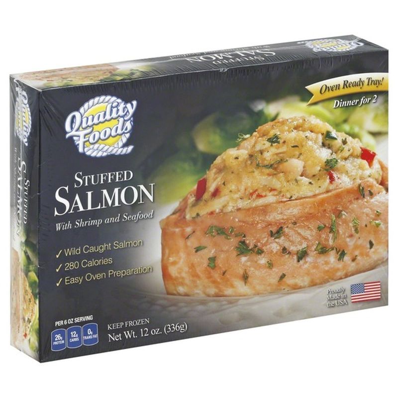 Quality Foods From The Sea Salmon Stuffed With Shrimp And Seafood 12 Oz Instacart