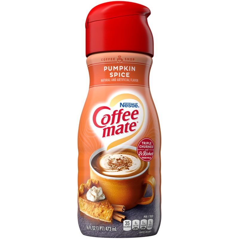 Coffee mate Pumpkin Spice Liquid Coffee Creamer (16 fl oz) Delivery or