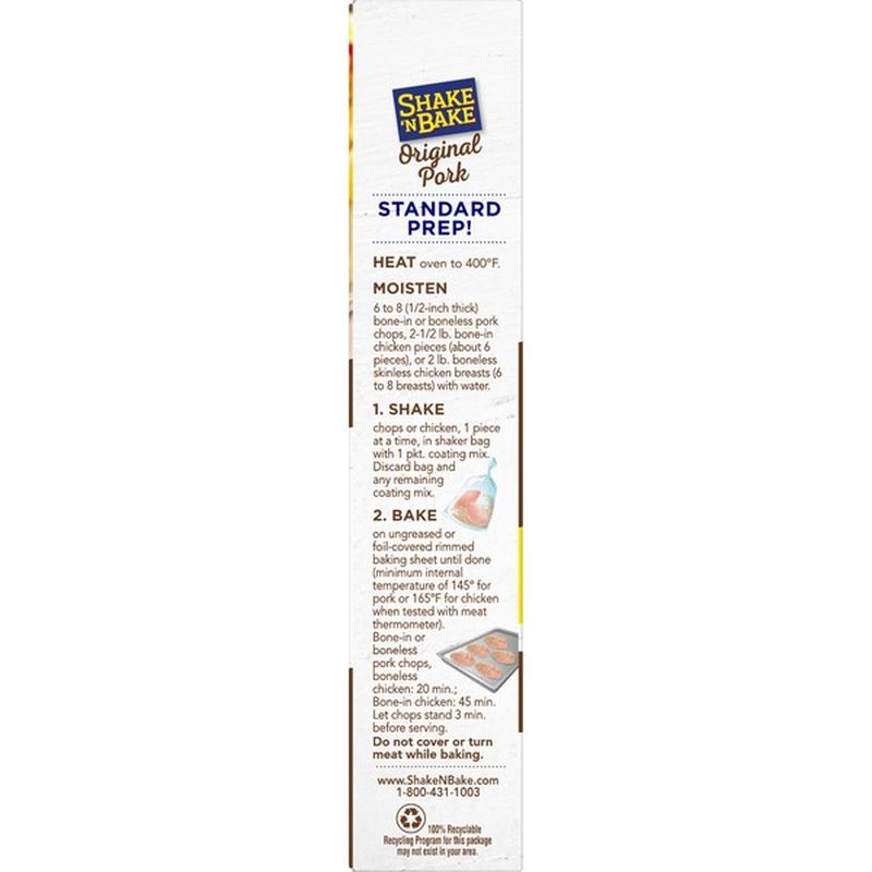 Shake 'N Bake Original Recipe Pork Seasoned Coating Mix (10 oz) from