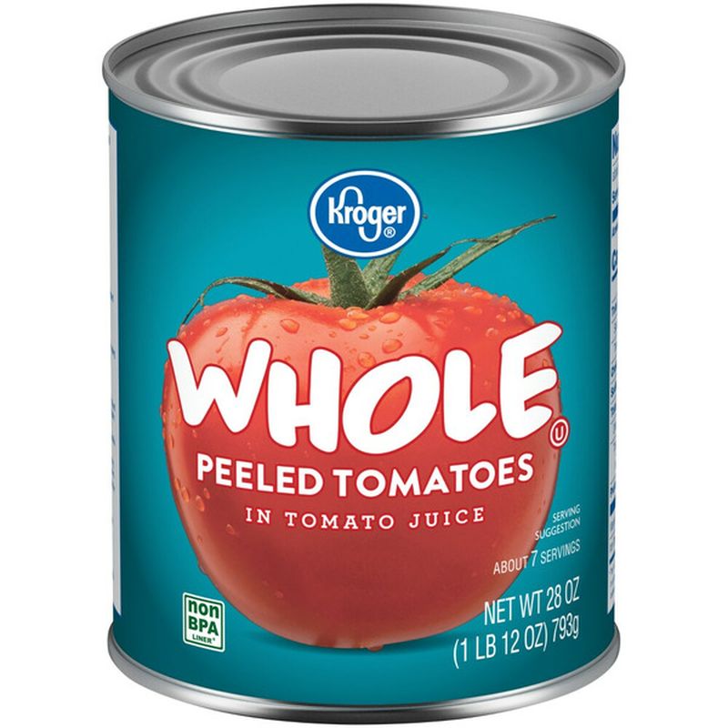 Kroger Whole Peeled Tomatoes in Tomato Juice