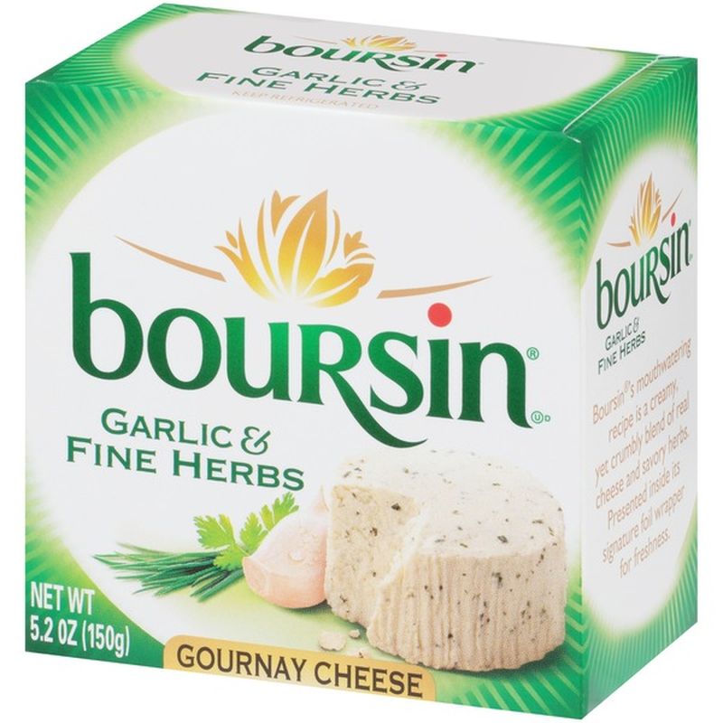 Boursin Garlic & Fine Herbs Gournay Cheese (5.2 Oz) From Wegmans ...