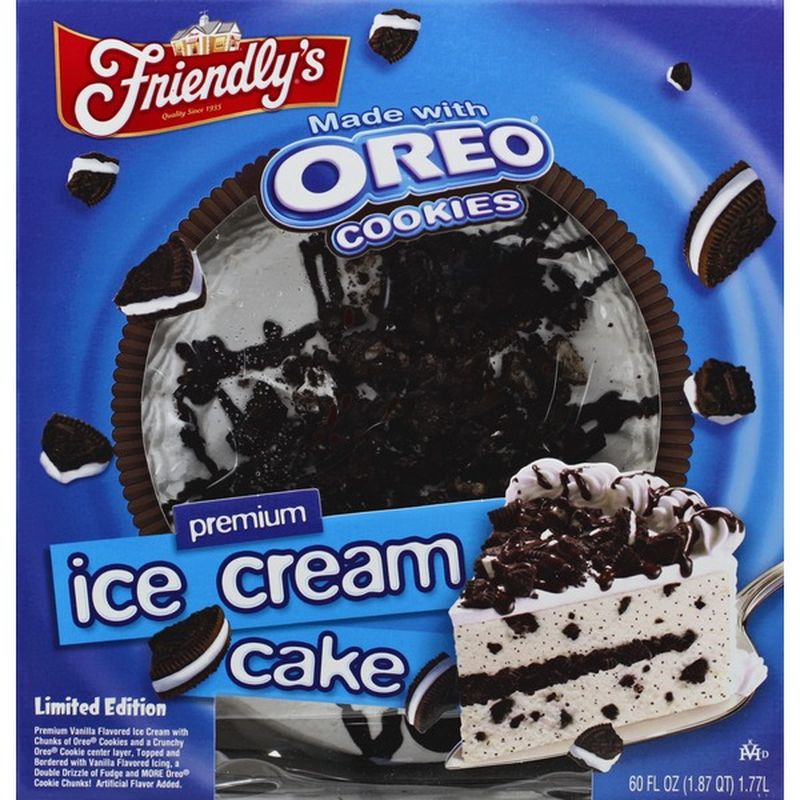 Friendly's Ice Cream Cake, Premium, Oreo Cookies (60 oz) from Price