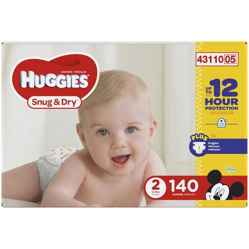 huggies size 2 140 ct