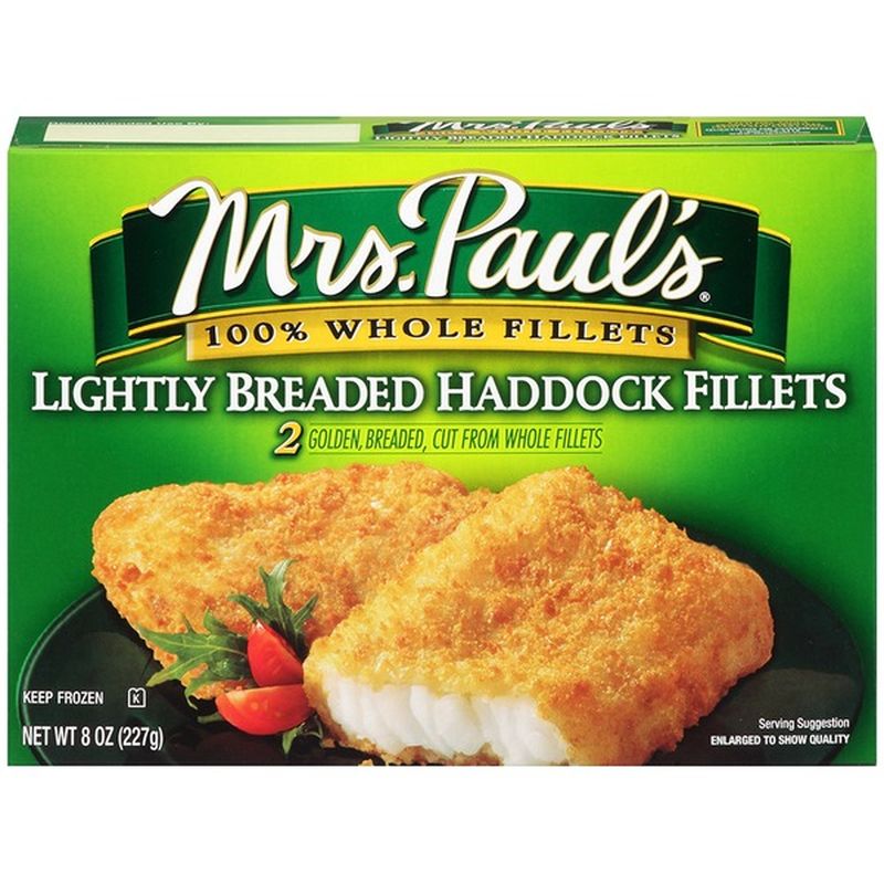 Mrs. Paul's Lightly Breaded Haddock Fillets (2 ct) Instacart