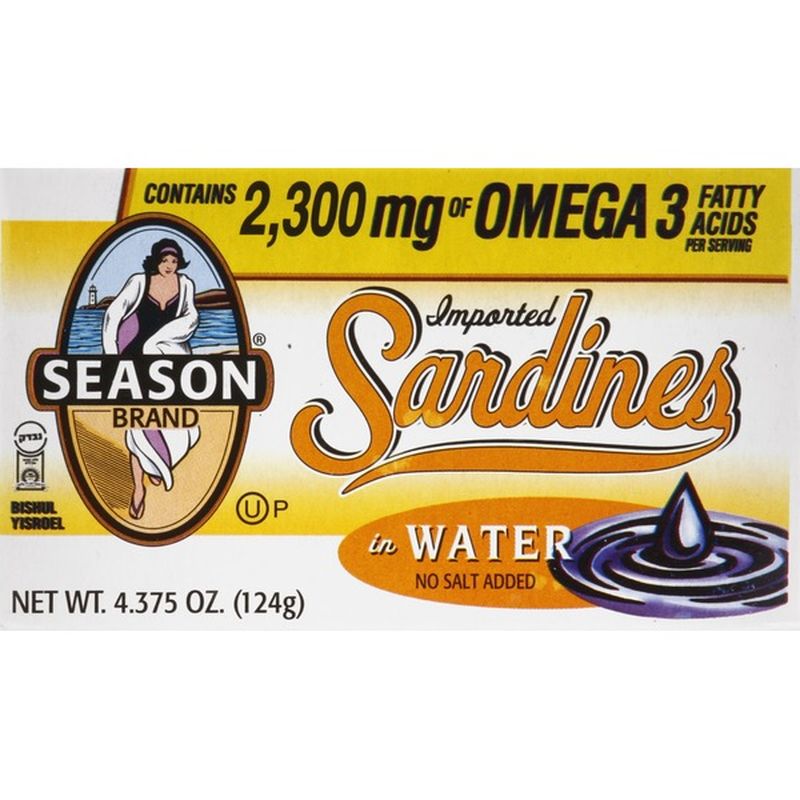 Season Sardines, Imported, in Water (4.375 oz) from Kroger Instacart