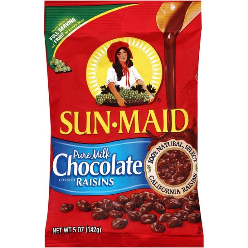 Sun Maid Chocolate Covered Raisins Pure Milk Chocolate Covered Raisins
