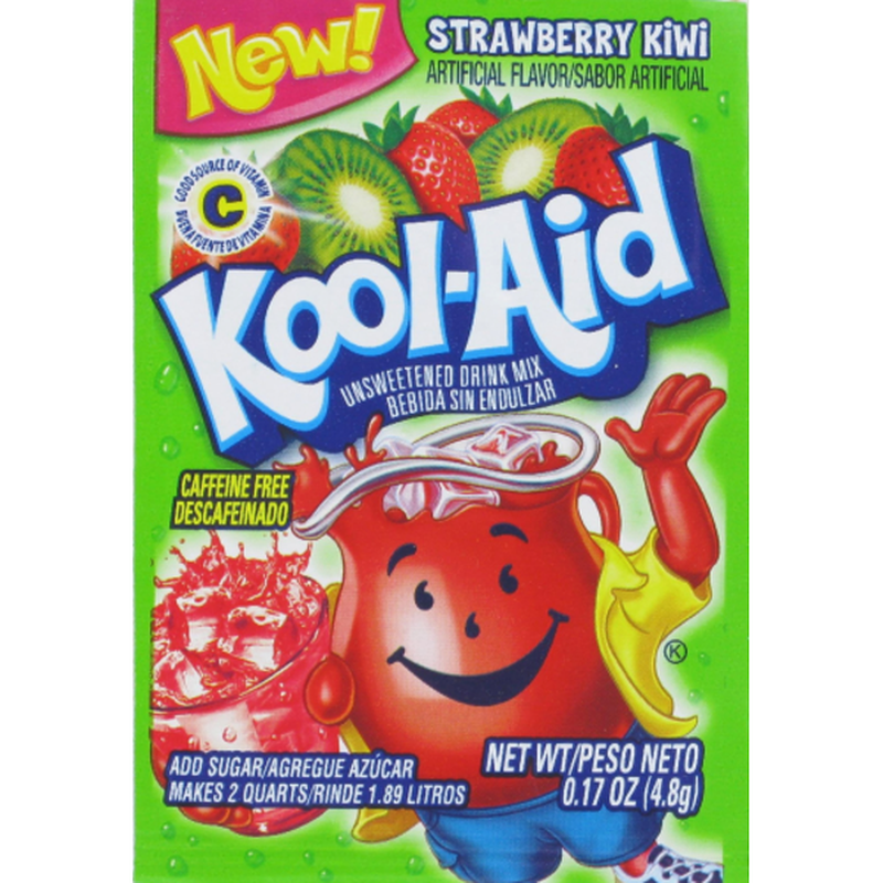 KoolAid Unsweetened Strawberry Kiwi Powdered Soft Drink (0.17 oz) from