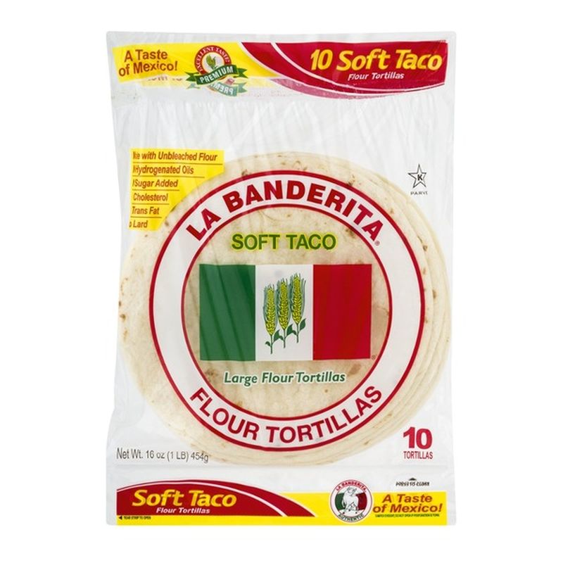 La Banderita Large Flour Tortillas Soft Taco (16 oz) from ShopRite
