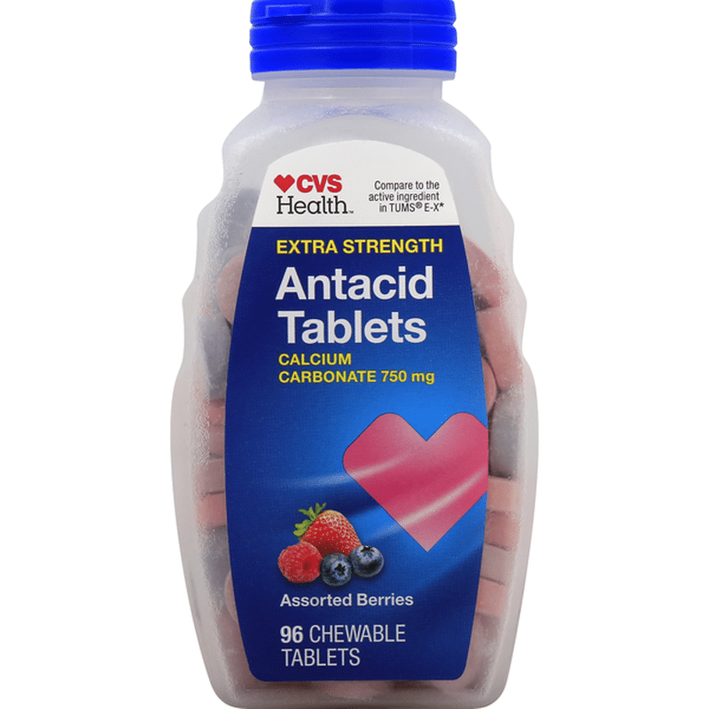 CVS Health Antacid, Extra Strength, 750 mg, Chewable Tablets, Assorted