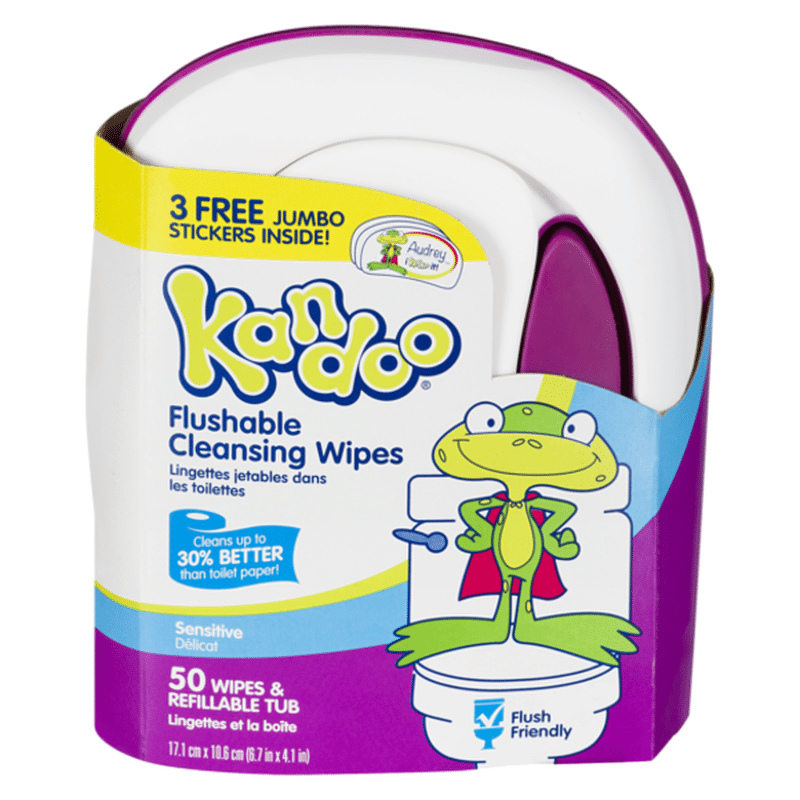 Kandoo Cleansing Wipes, Flushable, Sensitive (50 each) Instacart